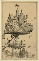 An illustration from Aerial house (1883)