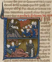 An illustration from Bible du XIIIème siècle (Part 1: Genesis – Psalms) (1250)