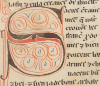 Picture 9 of 21 from Composite Manuscript: Garin le Loherain, Perceval, Chroniques, Parthenopeus de Blois, Durmart le Gaulois etc., French (1250), leaf 349