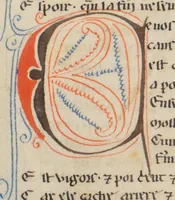 An illustration from Composite Manuscript: Garin le Loherain, Perceval, Chroniques, Parthenopeus de Blois, Durmart le Gaulois etc., French (1250)
