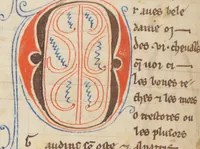 An illustration from Composite Manuscript: Garin le Loherain, Perceval, Chroniques, Parthenopeus de Blois, Durmart le Gaulois etc., French (1250)