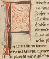 An illustration from Composite Manuscript: Garin le Loherain, Perceval, Chroniques, Parthenopeus de Blois, Durmart le Gaulois etc., French (1250)
