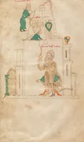 An illustration from Petrus de Ebulo: Liber ad honorem Augusti, lat. (1195)