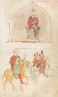 Picture 28 of 51 from Petrus de Ebulo: Liber ad honorem Augusti, lat. (1195), leaf 57