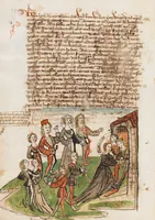An illustration from Österreichische Chronik der 95 Herrschaften (1479)