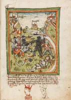 An illustration from Österreichische Chronik der 95 Herrschaften (1479)