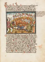 An illustration from Österreichische Chronik der 95 Herrschaften (1479)
