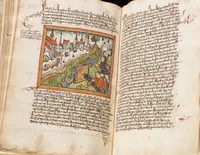 An illustration from Österreichische Chronik der 95 Herrschaften (1479)