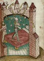 Picture 13 of 20 from Wolfram von Eschenbach: Parzival, German (1467), leaf 241