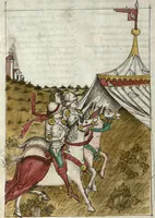 Picture 19 of 20 from Wolfram von Eschenbach: Parzival, German (1467), leaf 338