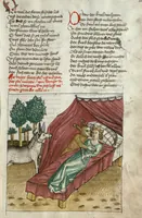 Picture 4 of 20 from Wolfram von Eschenbach: Parzival, German (1467), leaf 51