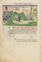 An illustration from Diebold Schilling, Amtliche Berner Chronik, vol. 1 (1478)
