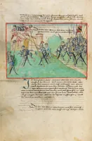 An illustration from Diebold Schilling, Amtliche Berner Chronik, vol. 1 (1478)