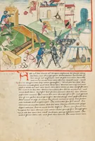 An illustration from Diebold Schilling, Amtliche Berner Chronik, vol. 1 (1478)