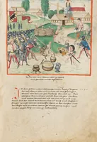 An illustration from Diebold Schilling, Amtliche Berner Chronik, vol. 1 (1478)