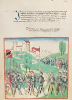 An illustration from Diebold Schilling, Amtliche Berner Chronik, vol. 1 (1478)