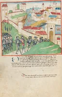 An illustration from Diebold Schilling, Amtliche Berner Chronik, vol. 1 (1478)