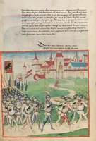 An illustration from Diebold Schilling, Amtliche Berner Chronik, vol. 1 (1478)
