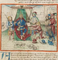 An illustration from Diebold Schilling, Amtliche Berner Chronik, vol. 1 (1478)