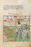 An illustration from Diebold Schilling, Amtliche Berner Chronik, vol. 1 (1478)