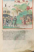 An illustration from Diebold Schilling, Amtliche Berner Chronik, vol. 1 (1478)