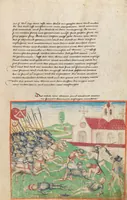 An illustration from Diebold Schilling, Amtliche Berner Chronik, vol. 1 (1478)