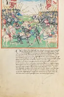 An illustration from Diebold Schilling, Amtliche Berner Chronik, vol. 1 (1478)
