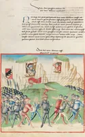 An illustration from Diebold Schilling, Amtliche Berner Chronik, vol. 1 (1478)