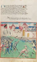 An illustration from Diebold Schilling, Amtliche Berner Chronik, vol. 1 (1478)