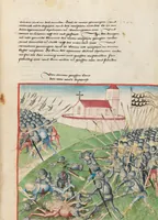 An illustration from Diebold Schilling, Amtliche Berner Chronik, vol. 1 (1478)