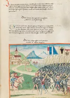 An illustration from Diebold Schilling, Amtliche Berner Chronik, vol. 1 (1478)