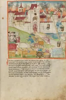 An illustration from Diebold Schilling, Amtliche Berner Chronik, vol. 1 (1478)
