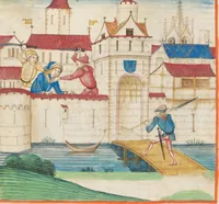 An illustration from Diebold Schilling, Amtliche Berner Chronik, vol. 1 (1478)