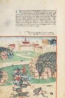 An illustration from Diebold Schilling, Amtliche Berner Chronik, vol. 1 (1478)