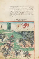 An illustration from Diebold Schilling, Amtliche Berner Chronik, vol. 1 (1478)