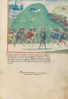 An illustration from Diebold Schilling, Amtliche Berner Chronik, vol. 1 (1478)