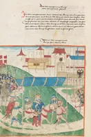 An illustration from Diebold Schilling, Amtliche Berner Chronik, vol. 1 (1478)