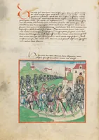 An illustration from Diebold Schilling, Amtliche Berner Chronik, vol. 1 (1478)