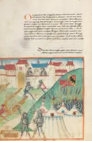 An illustration from Diebold Schilling, Amtliche Berner Chronik, vol. 1 (1478)