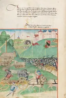 An illustration from Diebold Schilling, Amtliche Berner Chronik, vol. 1 (1478)