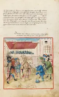 An illustration from Diebold Schilling, Amtliche Berner Chronik, vol. 1 (1478)