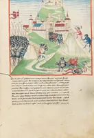 An illustration from Diebold Schilling, Amtliche Berner Chronik, vol. 1 (1478)