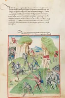 An illustration from Diebold Schilling, Amtliche Berner Chronik, vol. 1 (1478)