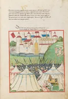 An illustration from Diebold Schilling, Amtliche Berner Chronik, vol. 1 (1478)