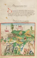 An illustration from Diebold Schilling, Amtliche Berner Chronik, vol. 1 (1478)