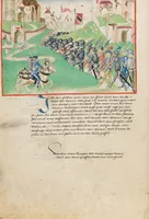 An illustration from Diebold Schilling, Amtliche Berner Chronik, vol. 1 (1478)