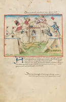 An illustration from Diebold Schilling, Amtliche Berner Chronik, vol. 1 (1478)