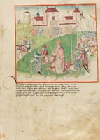 An illustration from Diebold Schilling, Amtliche Berner Chronik, vol 2 (1478)