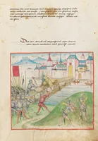 An illustration from Diebold Schilling, Amtliche Berner Chronik, vol 2 (1478)