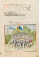 An illustration from Diebold Schilling, Amtliche Berner Chronik, vol 2 (1478)